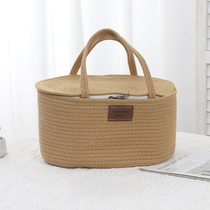 Basged Storio Rhaff Cotwm Gyda Chaead